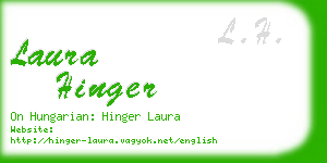 laura hinger business card